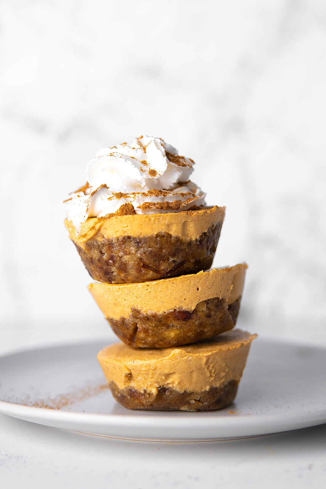 Vegan Pumpkin Pie Cheesecake Minis