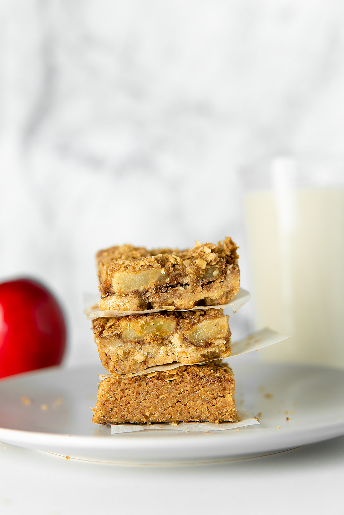 Vegan Salted Caramel Apple Pie Bars